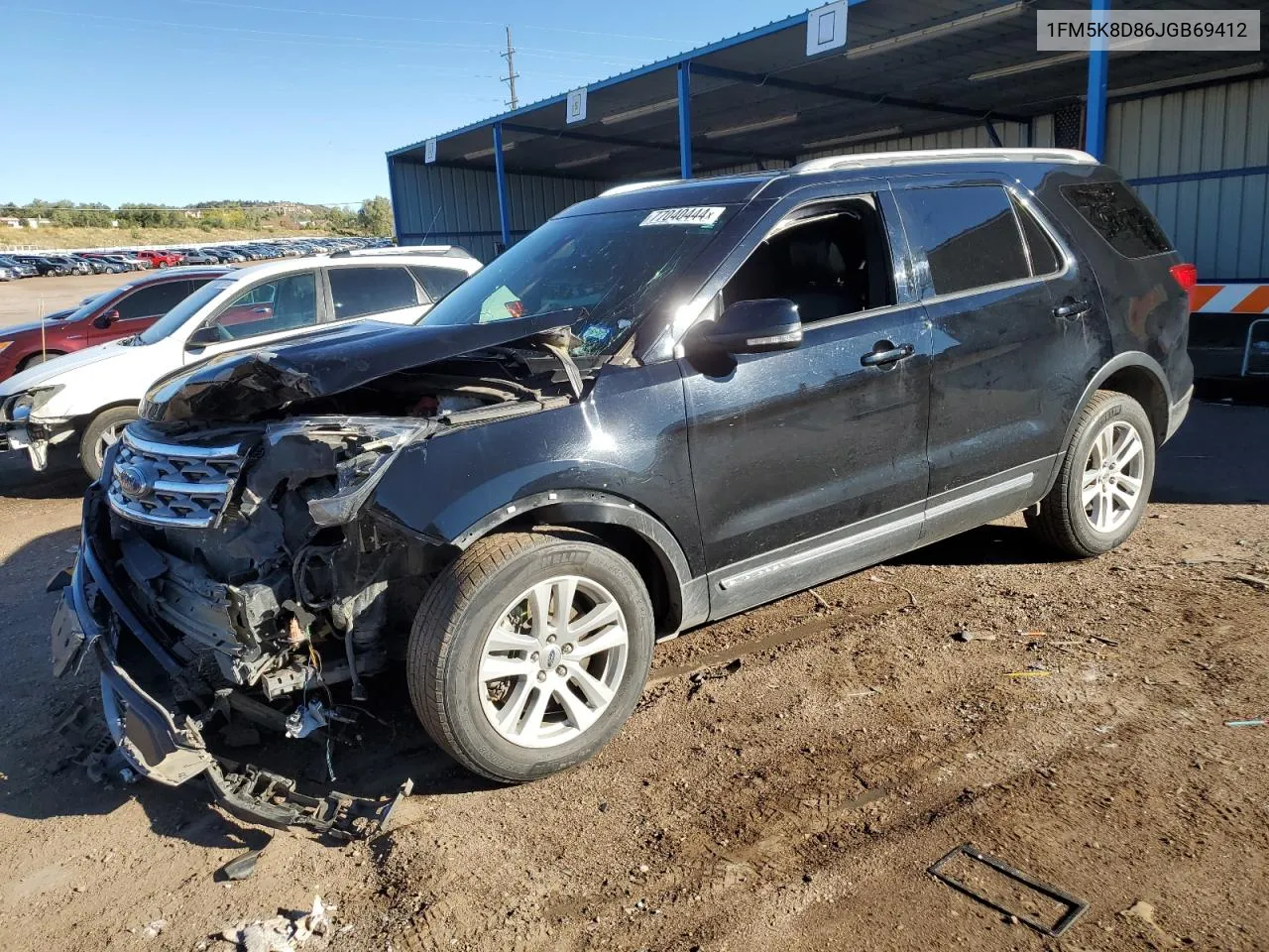 2018 Ford Explorer Xlt VIN: 1FM5K8D86JGB69412 Lot: 77040444