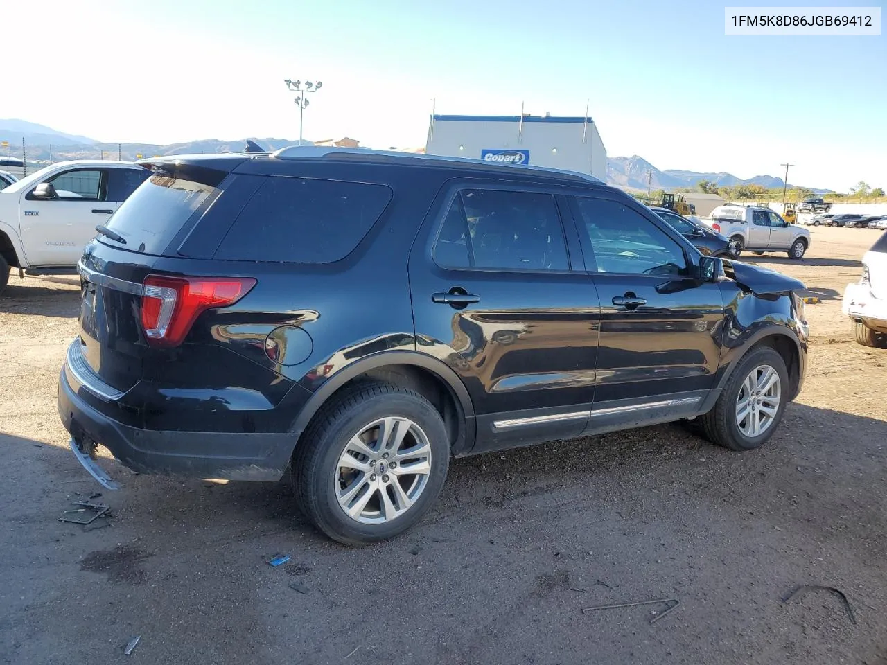 2018 Ford Explorer Xlt VIN: 1FM5K8D86JGB69412 Lot: 77040444