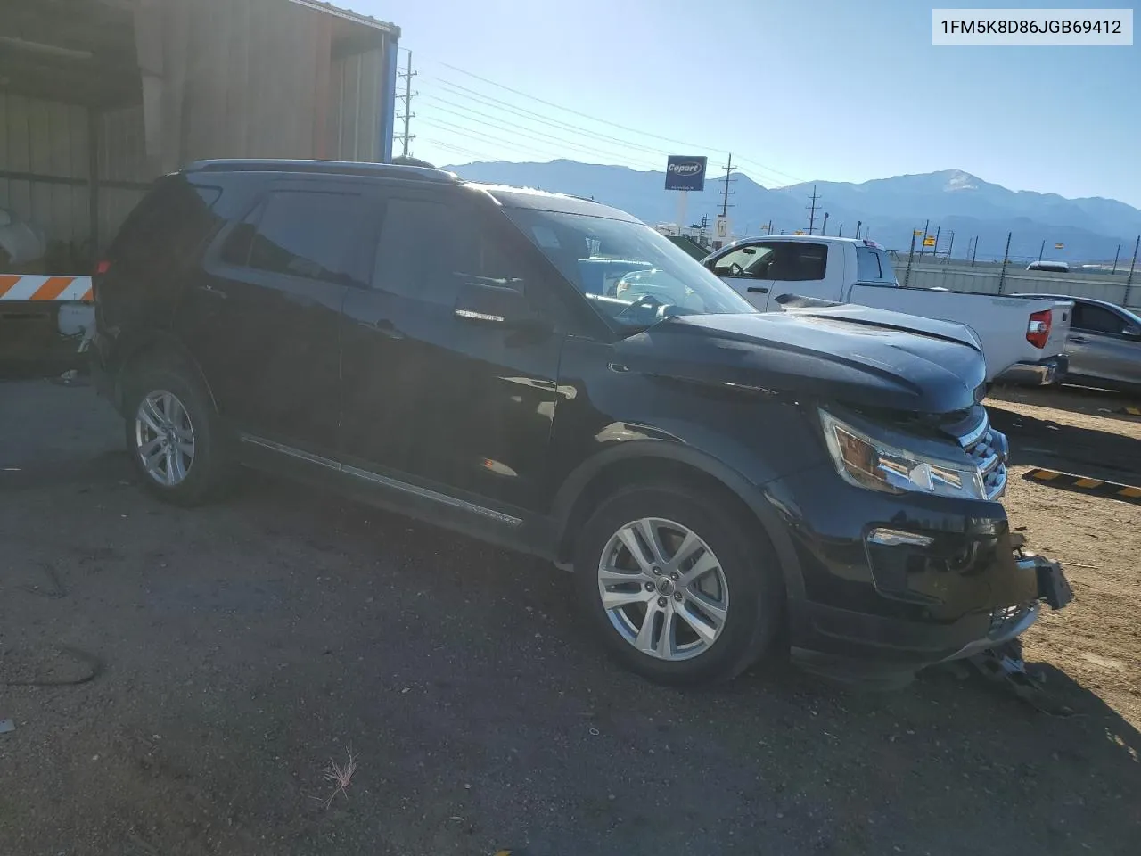 2018 Ford Explorer Xlt VIN: 1FM5K8D86JGB69412 Lot: 77040444