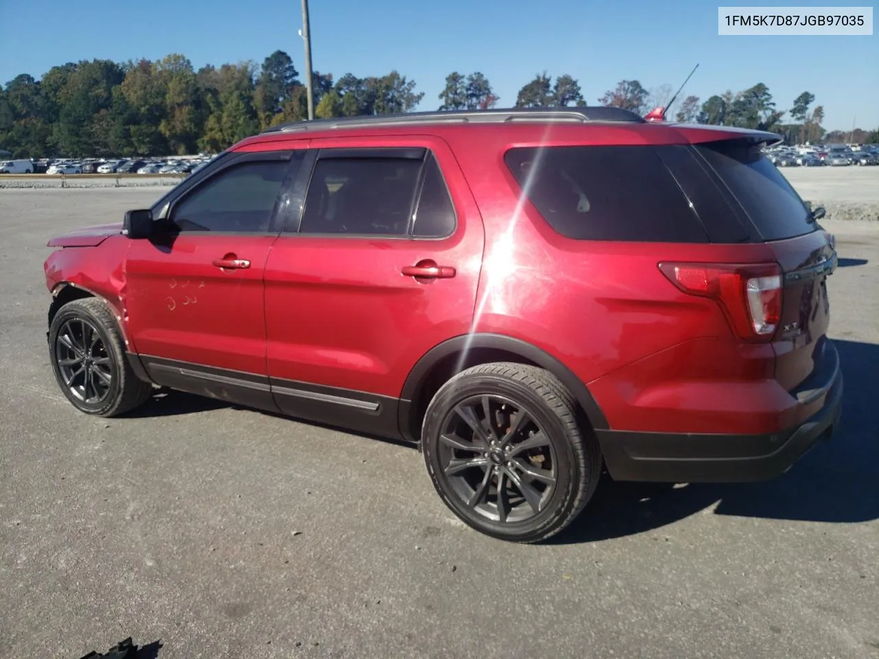 2018 Ford Explorer Xlt VIN: 1FM5K7D87JGB97035 Lot: 77103094