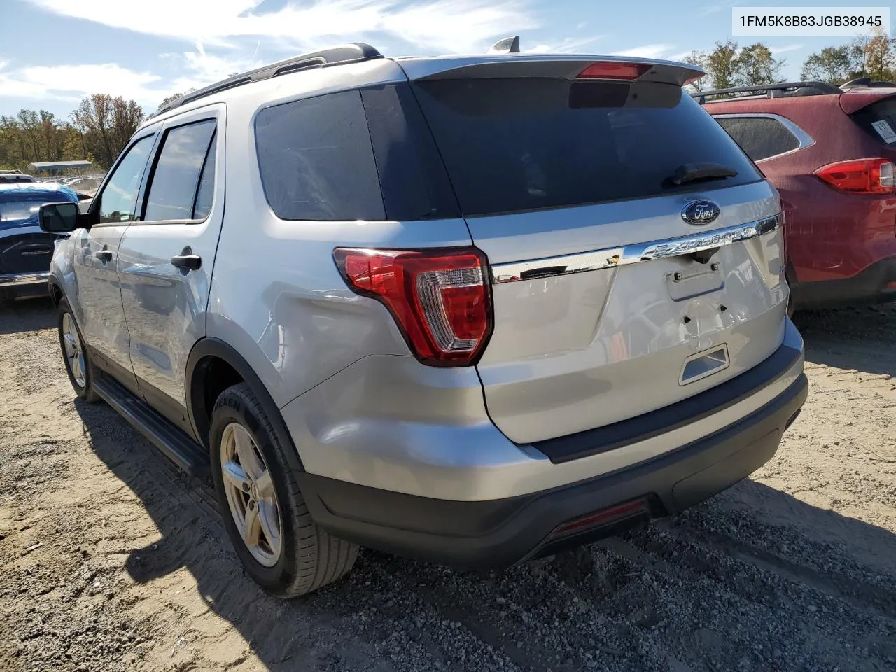 2018 Ford Explorer VIN: 1FM5K8B83JGB38945 Lot: 77130074