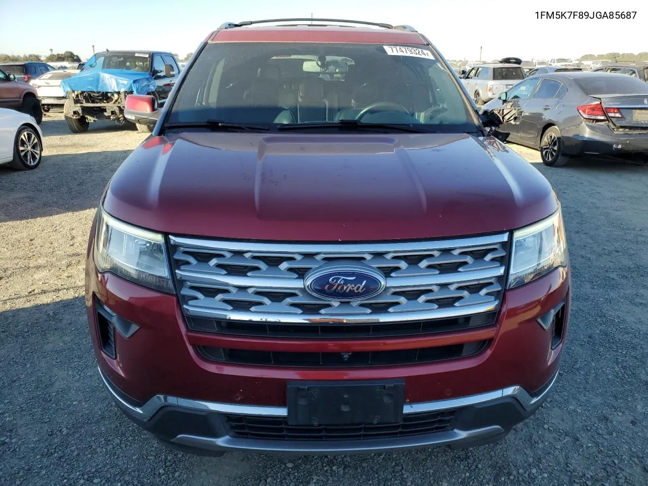 2018 Ford Explorer Limited VIN: 1FM5K7F89JGA85687 Lot: 77479324