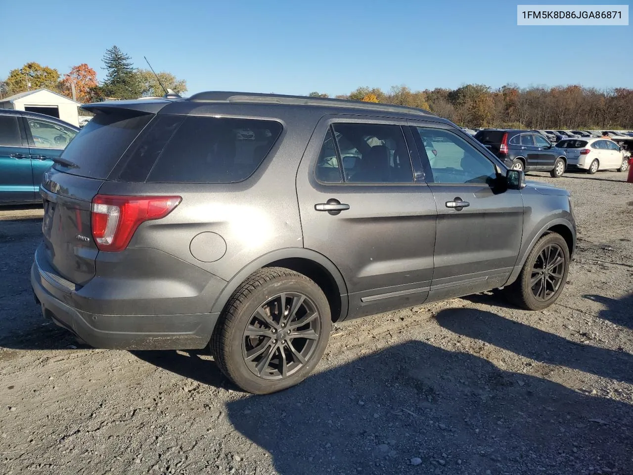 2018 Ford Explorer Xlt VIN: 1FM5K8D86JGA86871 Lot: 77550704