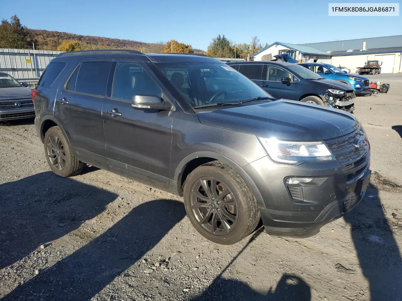 2018 Ford Explorer Xlt VIN: 1FM5K8D86JGA86871 Lot: 77550704