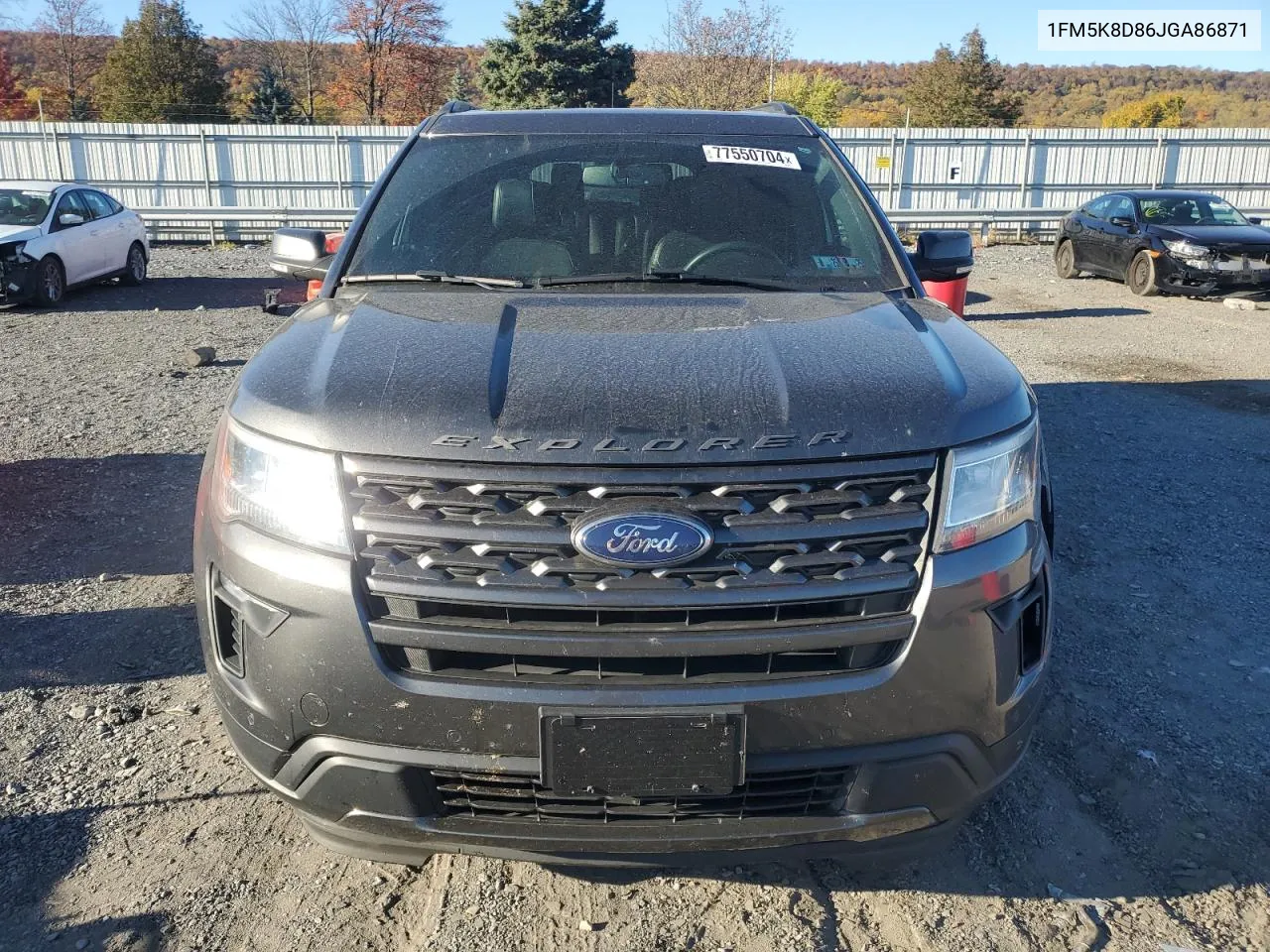 2018 Ford Explorer Xlt VIN: 1FM5K8D86JGA86871 Lot: 77550704