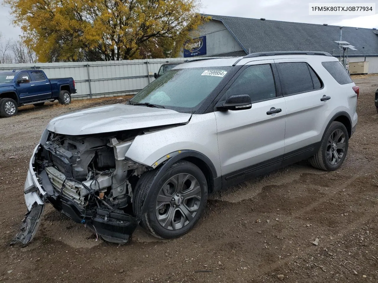 2018 Ford Explorer Sport VIN: 1FM5K8GTXJGB77934 Lot: 77599954