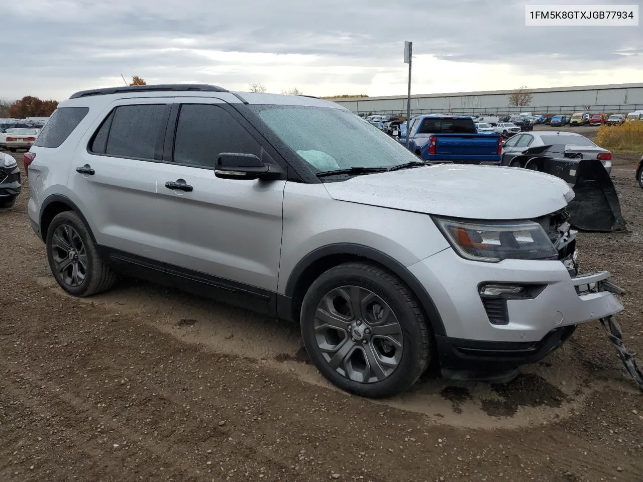 2018 Ford Explorer Sport VIN: 1FM5K8GTXJGB77934 Lot: 77599954