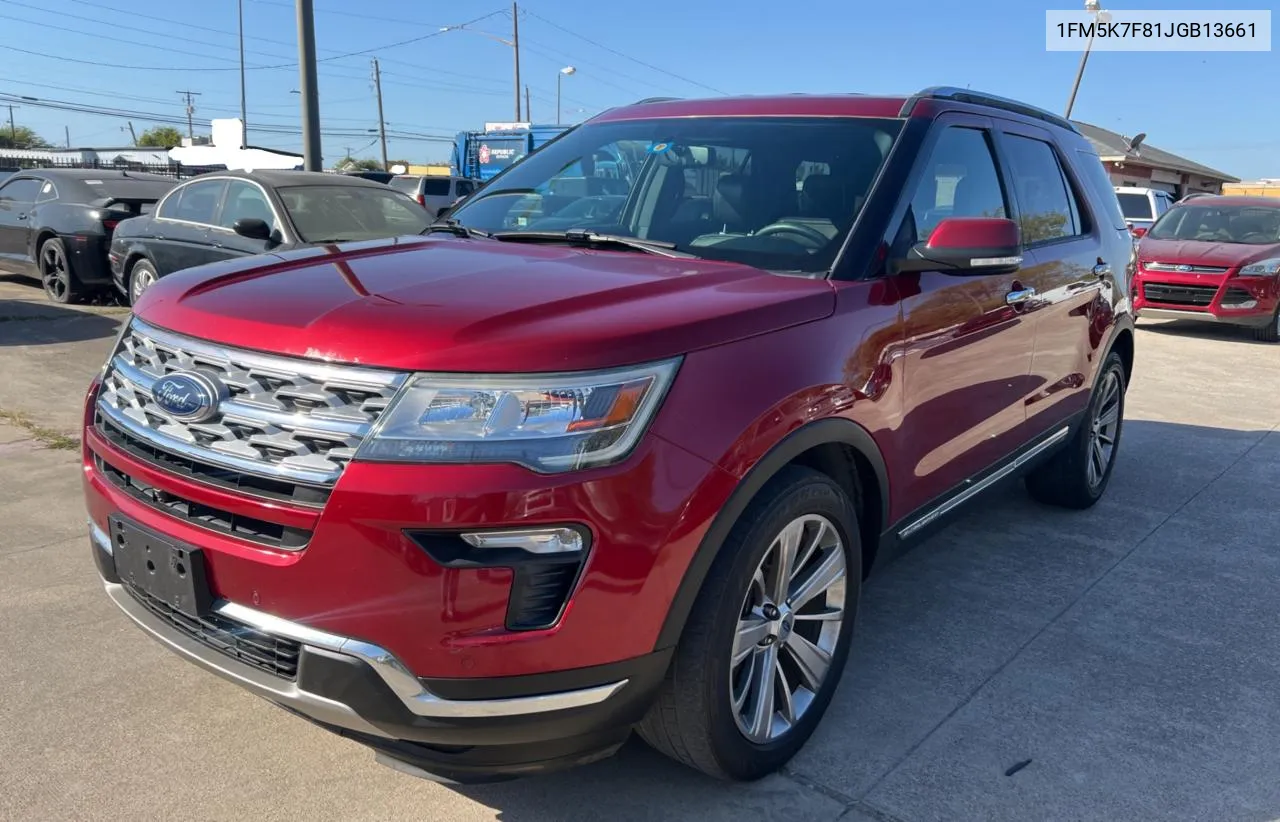 2018 Ford Explorer Limited VIN: 1FM5K7F81JGB13661 Lot: 77785324