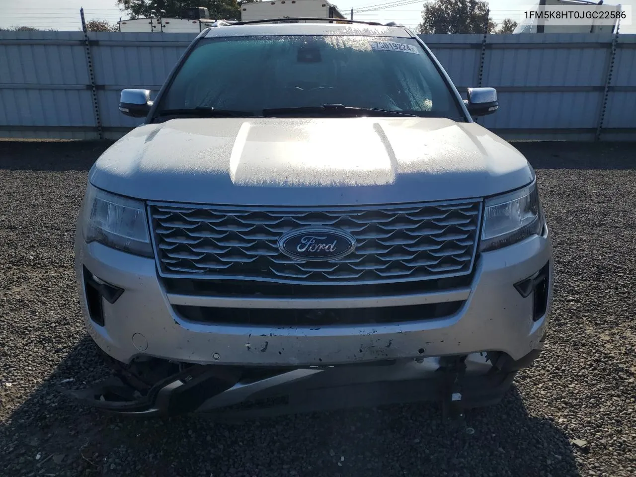 2018 Ford Explorer Platinum VIN: 1FM5K8HT0JGC22586 Lot: 78019224