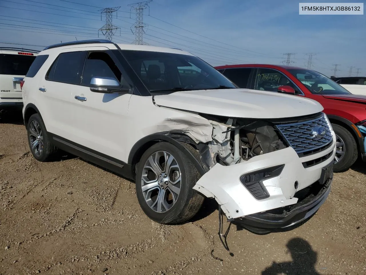 2018 Ford Explorer Platinum VIN: 1FM5K8HTXJGB86132 Lot: 78208684