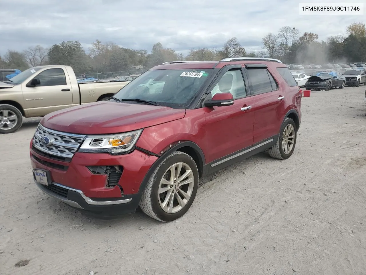 2018 Ford Explorer Limited VIN: 1FM5K8F89JGC11746 Lot: 78261704