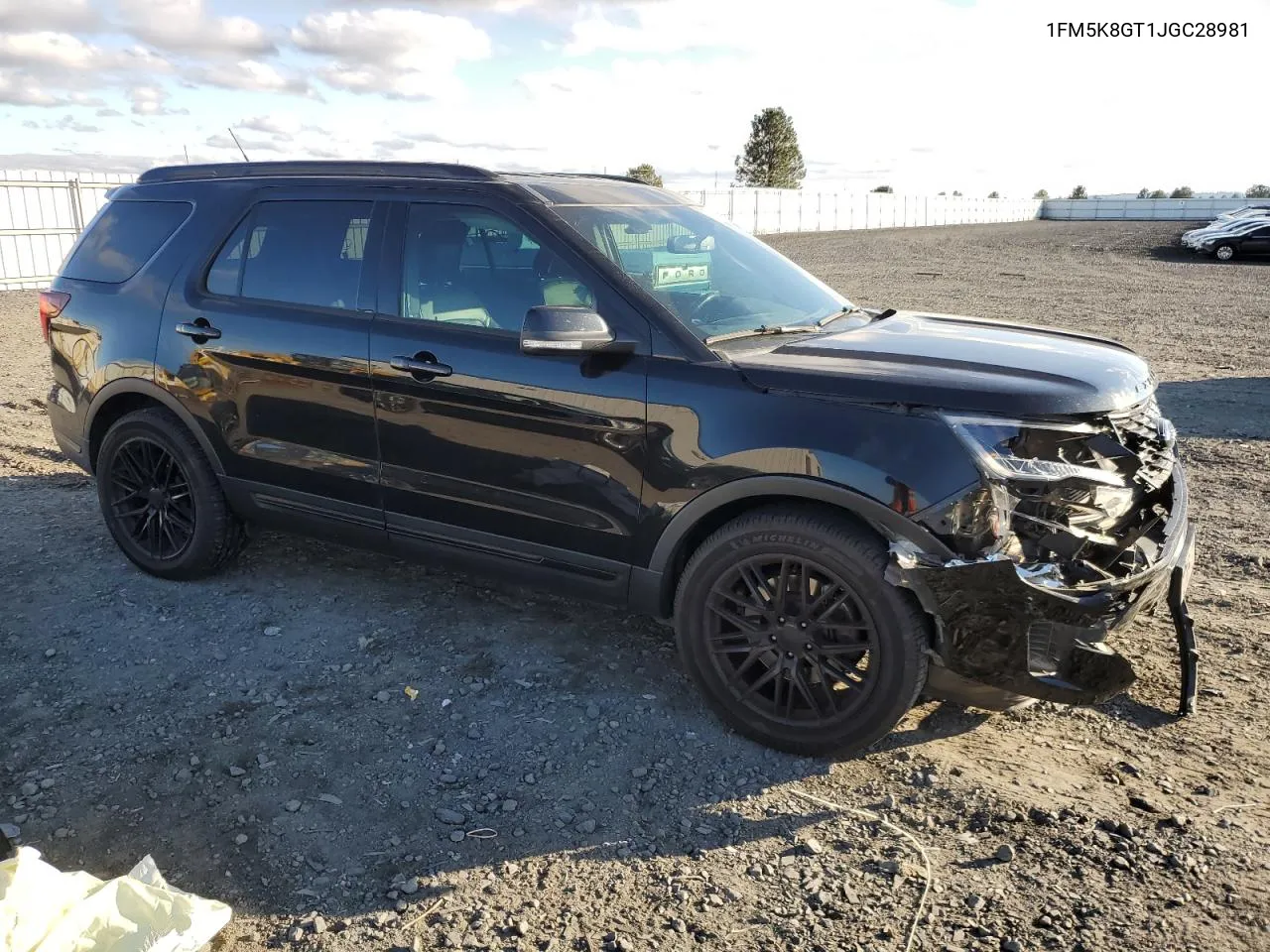 2018 Ford Explorer Sport VIN: 1FM5K8GT1JGC28981 Lot: 78462654