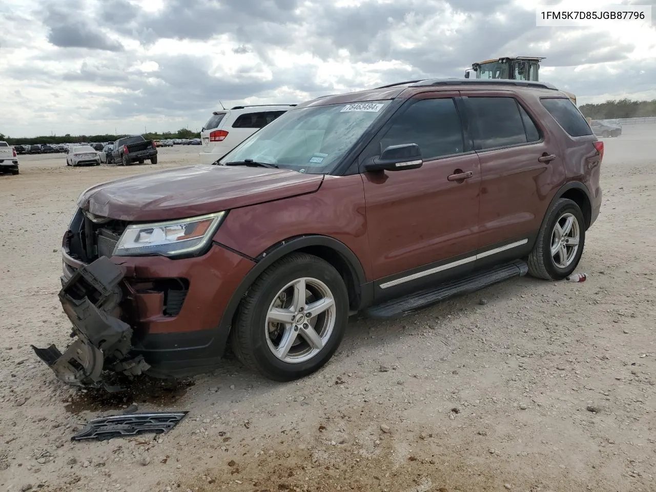 1FM5K7D85JGB87796 2018 Ford Explorer Xlt