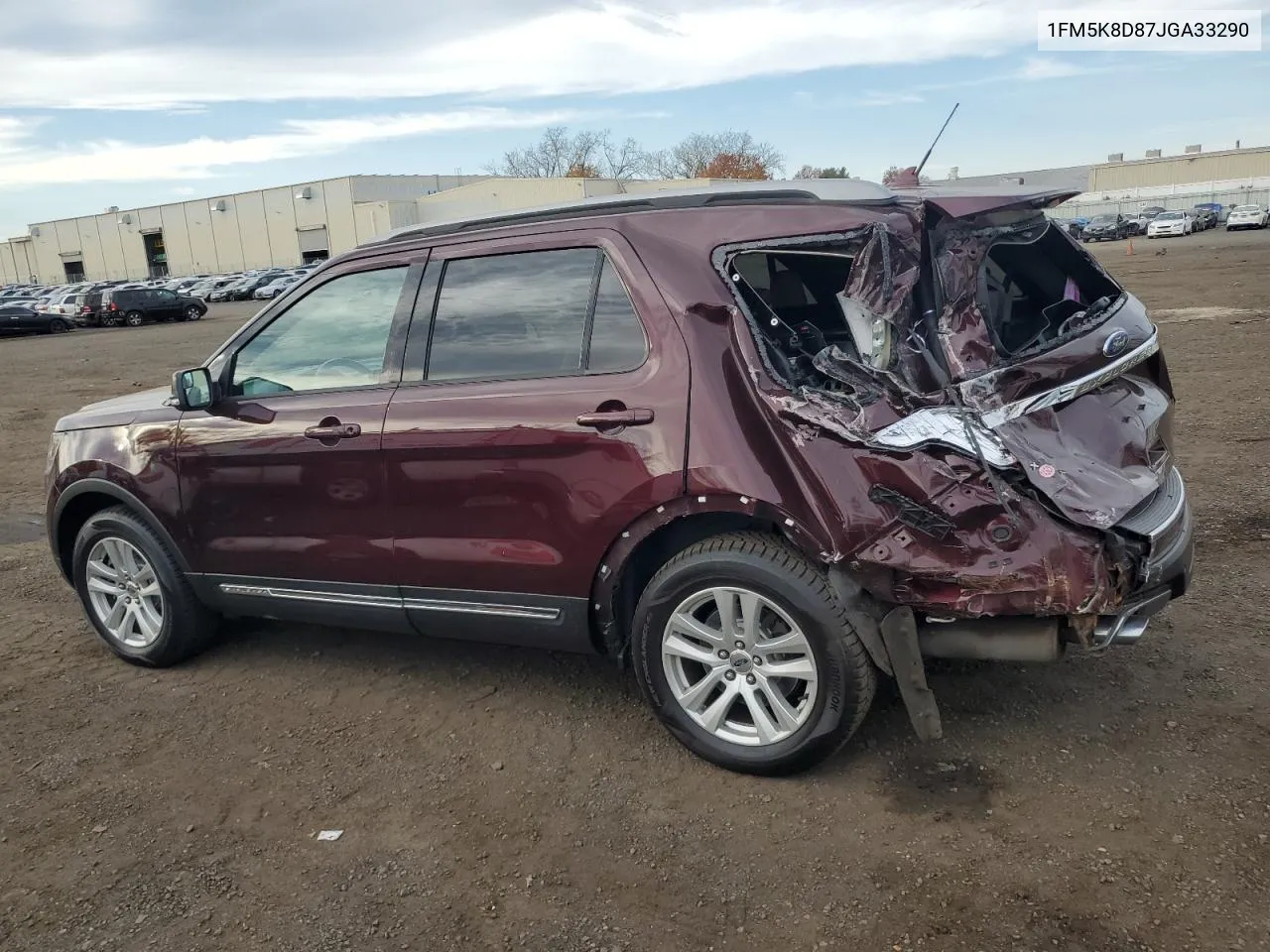 2018 Ford Explorer Xlt VIN: 1FM5K8D87JGA33290 Lot: 78468514