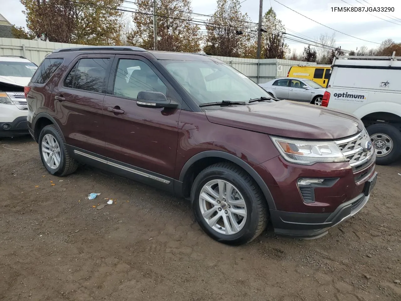 2018 Ford Explorer Xlt VIN: 1FM5K8D87JGA33290 Lot: 78468514