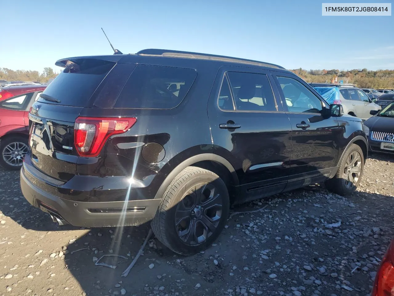 2018 Ford Explorer Sport VIN: 1FM5K8GT2JGB08414 Lot: 78839934