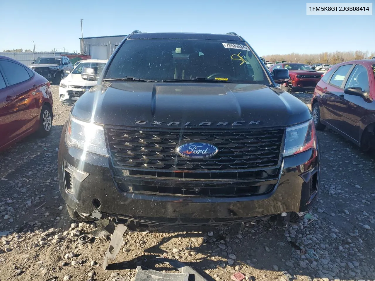 2018 Ford Explorer Sport VIN: 1FM5K8GT2JGB08414 Lot: 78839934