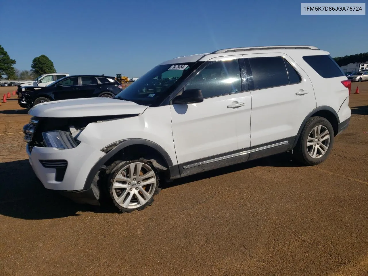 2018 Ford Explorer Xlt VIN: 1FM5K7D86JGA76724 Lot: 79475464