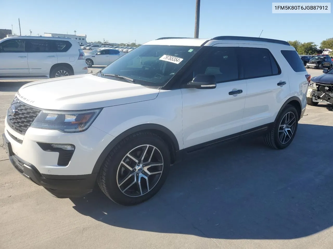 2018 Ford Explorer Sport VIN: 1FM5K8GT6JGB87912 Lot: 79765354