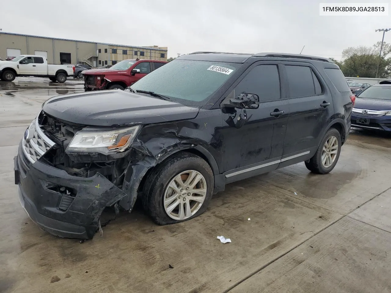 2018 Ford Explorer Xlt VIN: 1FM5K8D89JGA28513 Lot: 80135564