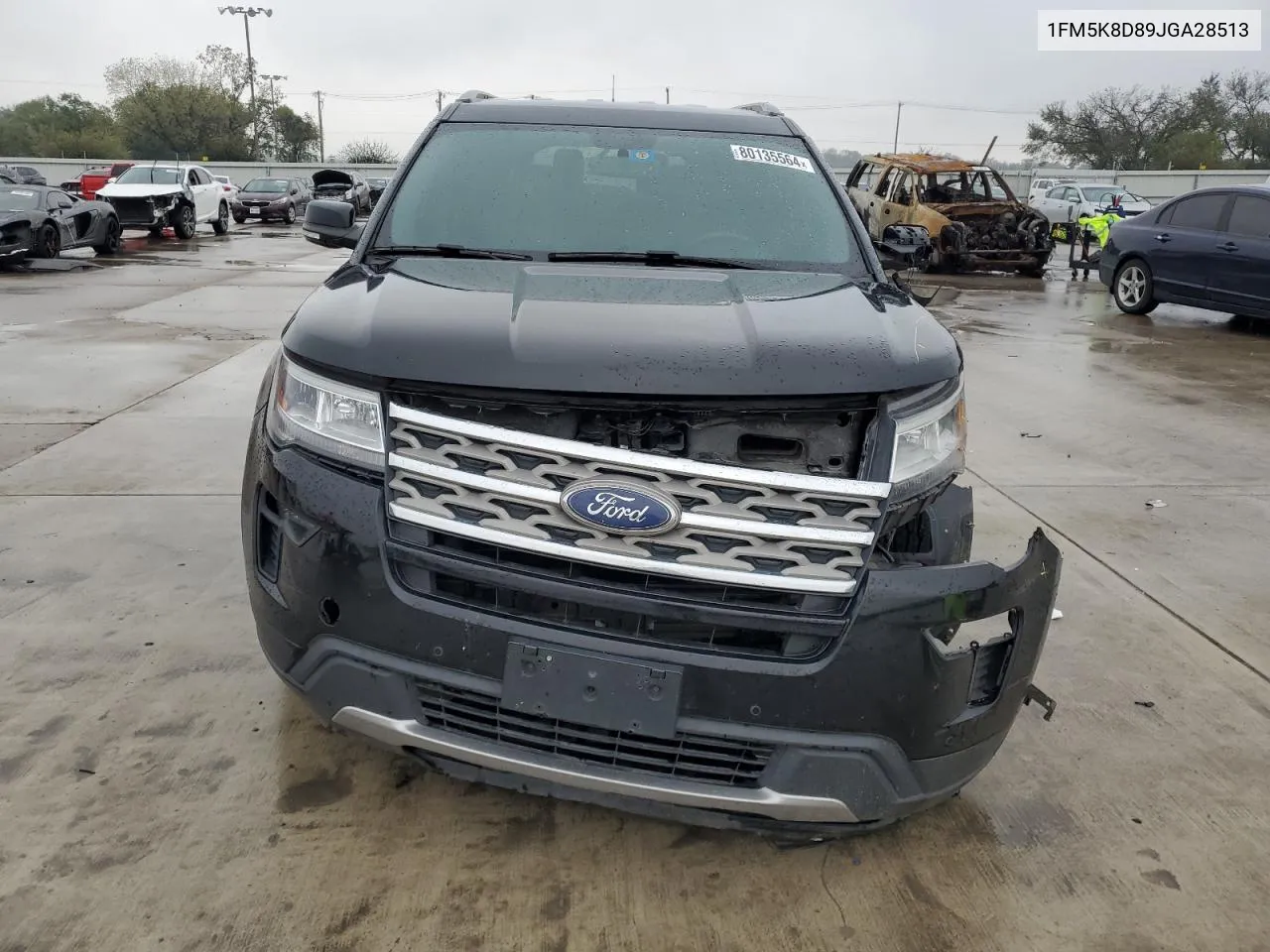 2018 Ford Explorer Xlt VIN: 1FM5K8D89JGA28513 Lot: 80135564