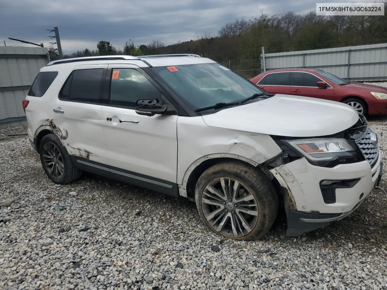 2018 Ford Explorer Platinum VIN: 1FM5K8HT6JGC63224 Lot: 80386384