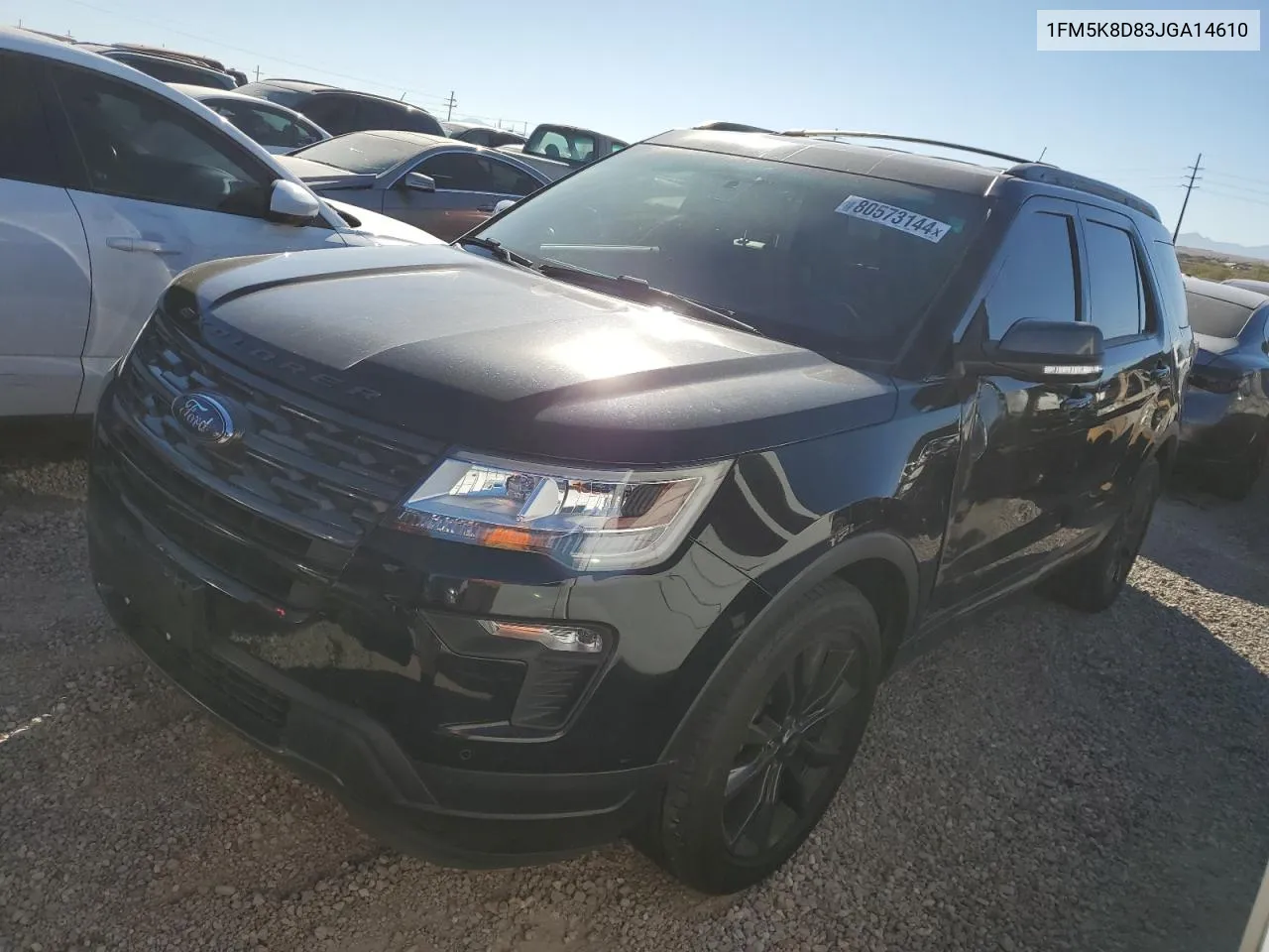 2018 Ford Explorer Xlt VIN: 1FM5K8D83JGA14610 Lot: 80573144