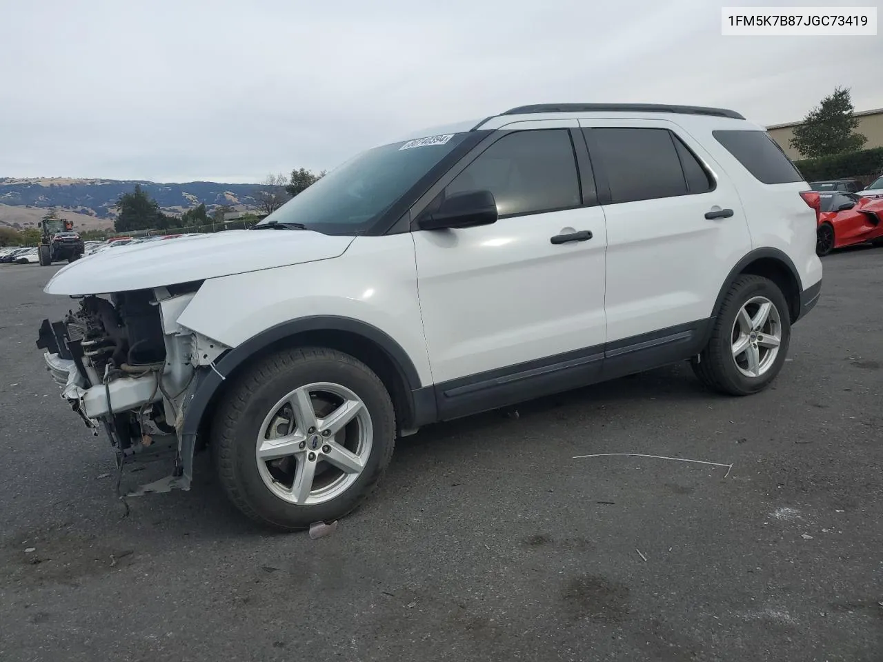 2018 Ford Explorer VIN: 1FM5K7B87JGC73419 Lot: 80740394