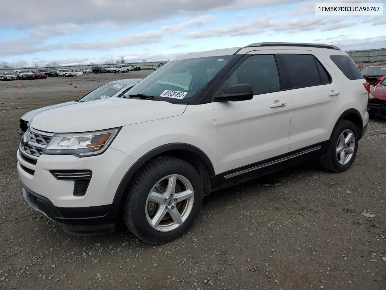 2018 Ford Explorer Xlt VIN: 1FM5K7D83JGA96767 Lot: 81820893