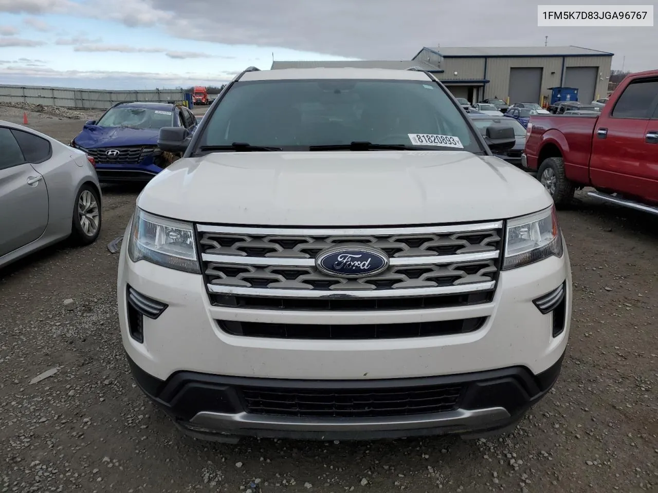 2018 Ford Explorer Xlt VIN: 1FM5K7D83JGA96767 Lot: 81820893