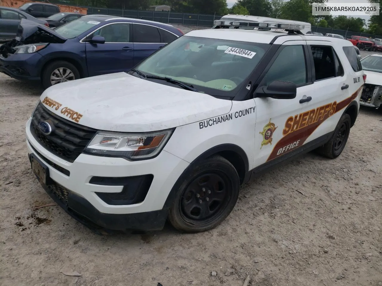 2019 Ford Explorer Police Interceptor VIN: 1FM5K8AR5KGA29205 Lot: 54438944