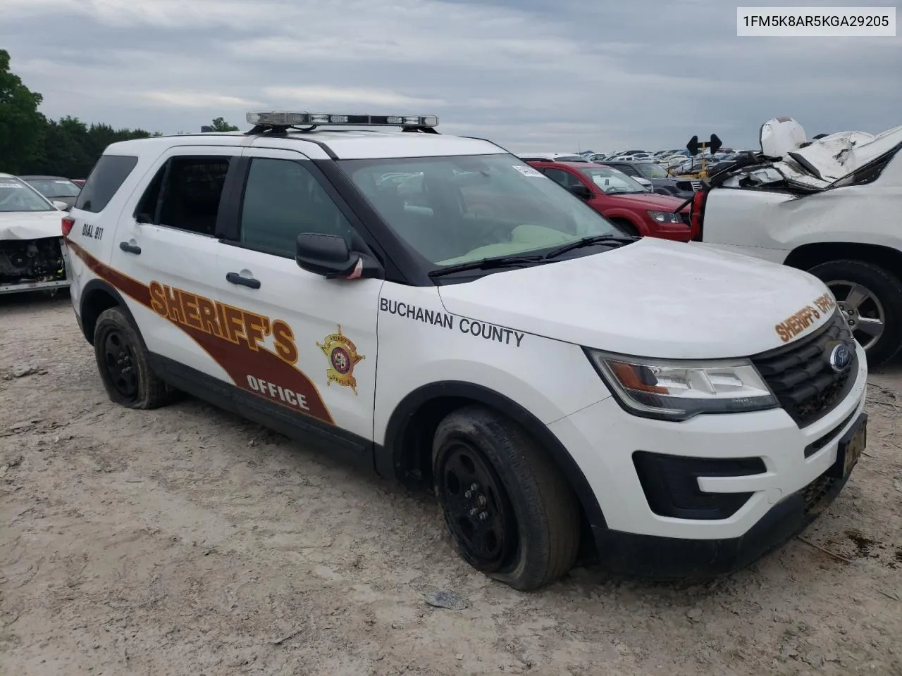 2019 Ford Explorer Police Interceptor VIN: 1FM5K8AR5KGA29205 Lot: 54438944