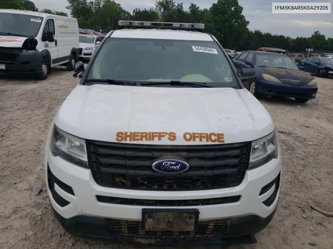 2019 Ford Explorer Police Interceptor VIN: 1FM5K8AR5KGA29205 Lot: 54438944