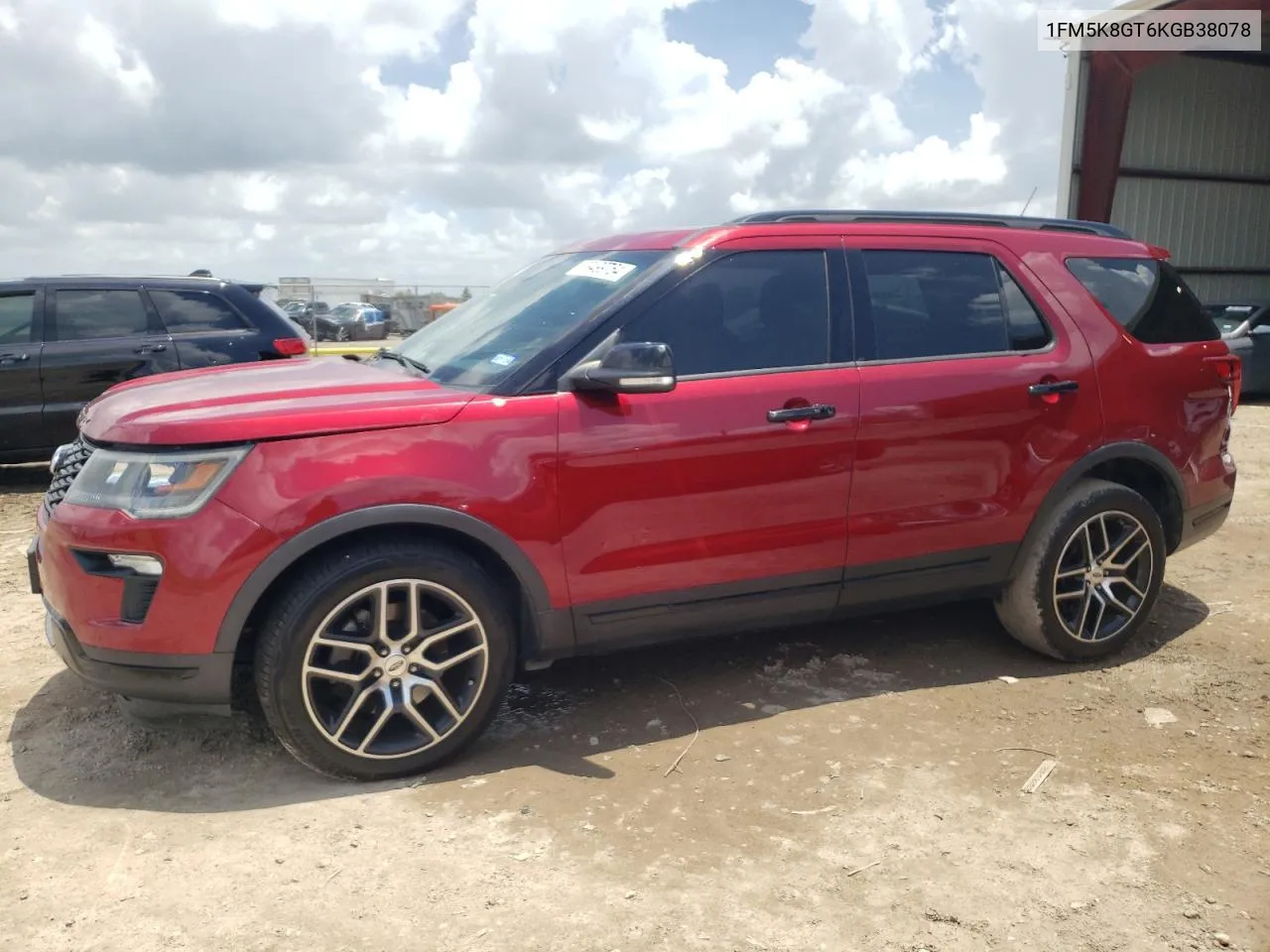 1FM5K8GT6KGB38078 2019 Ford Explorer Sport