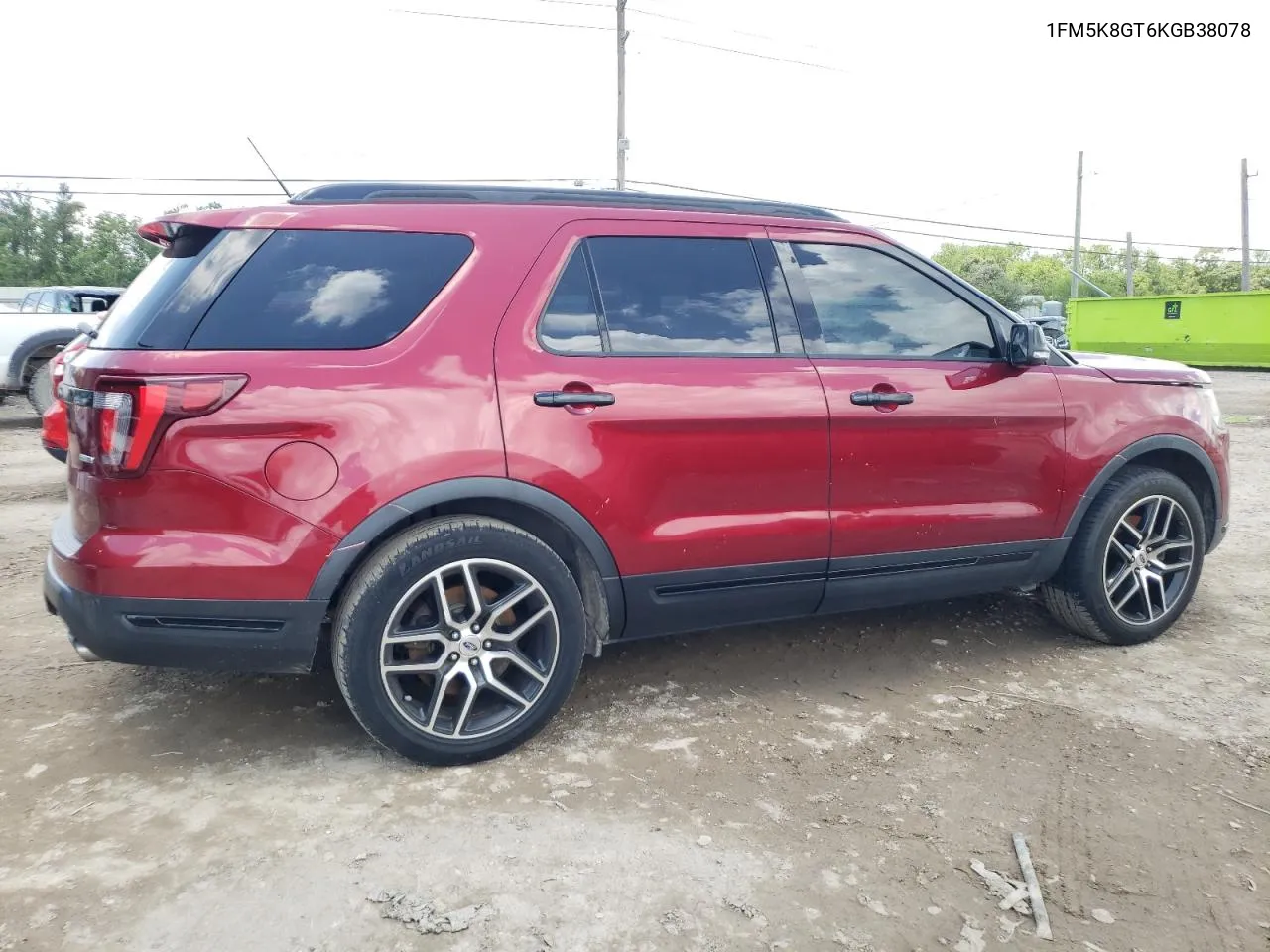 1FM5K8GT6KGB38078 2019 Ford Explorer Sport