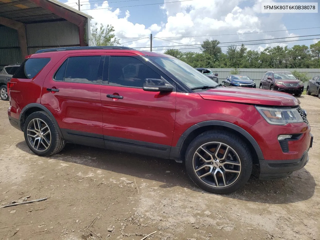 1FM5K8GT6KGB38078 2019 Ford Explorer Sport