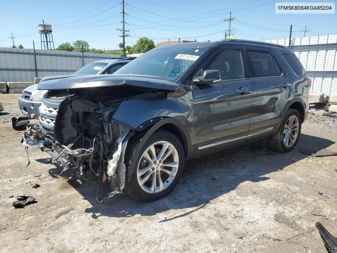 2019 Ford Explorer Xlt VIN: 1FM5K8D84KGA85204 Lot: 60814054