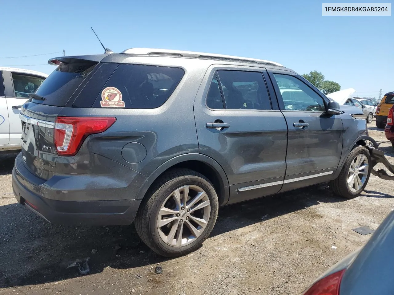 1FM5K8D84KGA85204 2019 Ford Explorer Xlt