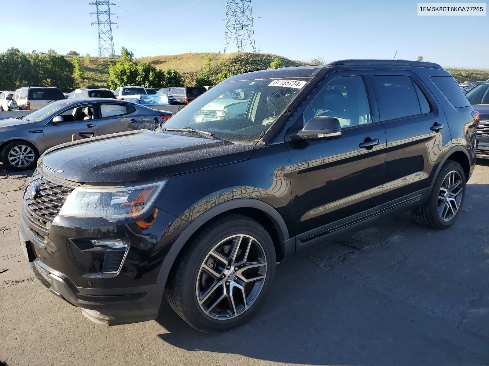 2019 Ford Explorer Sport VIN: 1FM5K8GT6KGA77265 Lot: 61155774