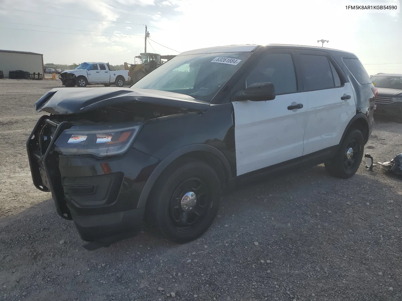 2019 Ford Explorer Police Interceptor VIN: 1FM5K8AR1KGB54590 Lot: 63261884