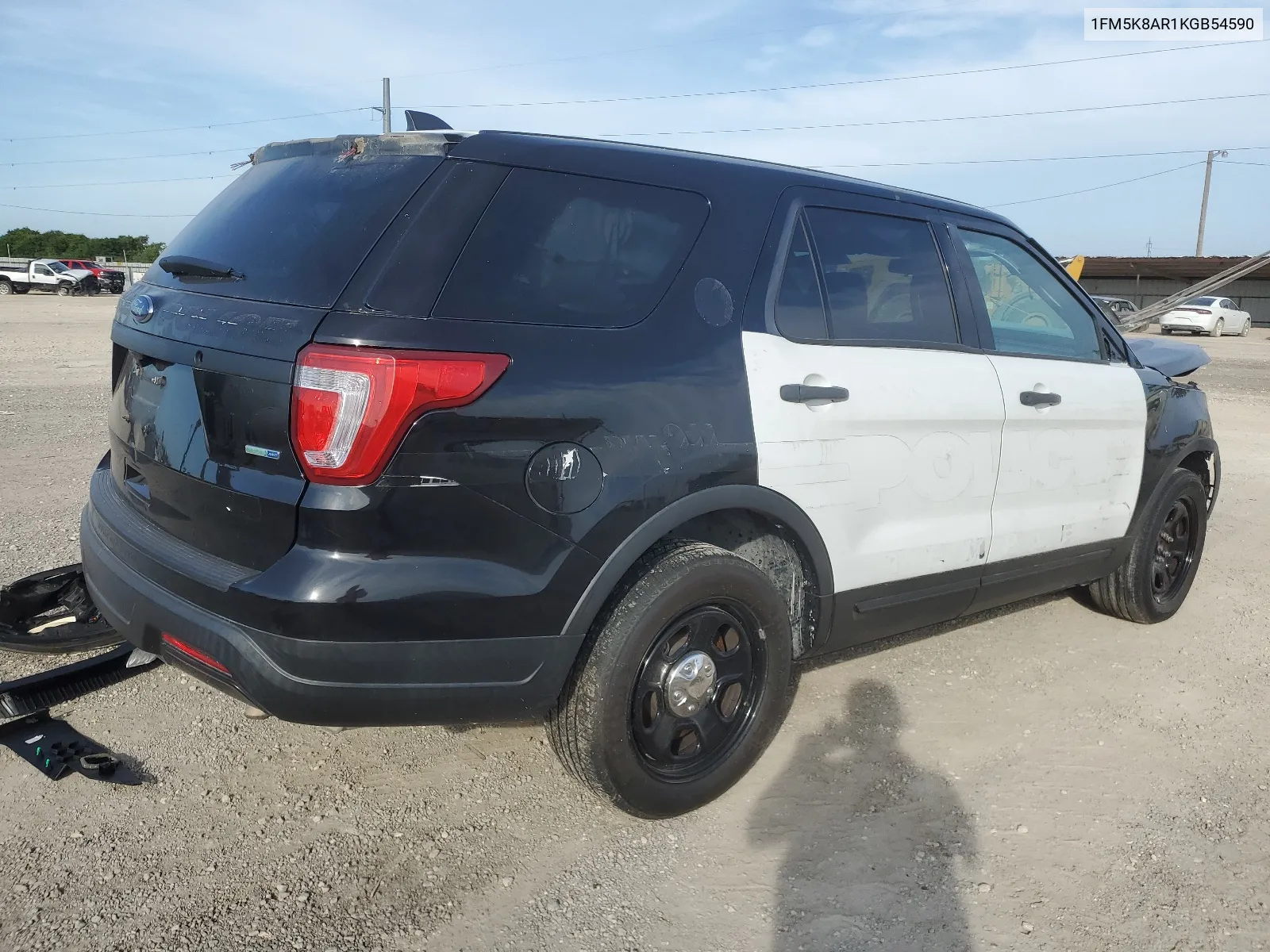 2019 Ford Explorer Police Interceptor VIN: 1FM5K8AR1KGB54590 Lot: 63261884