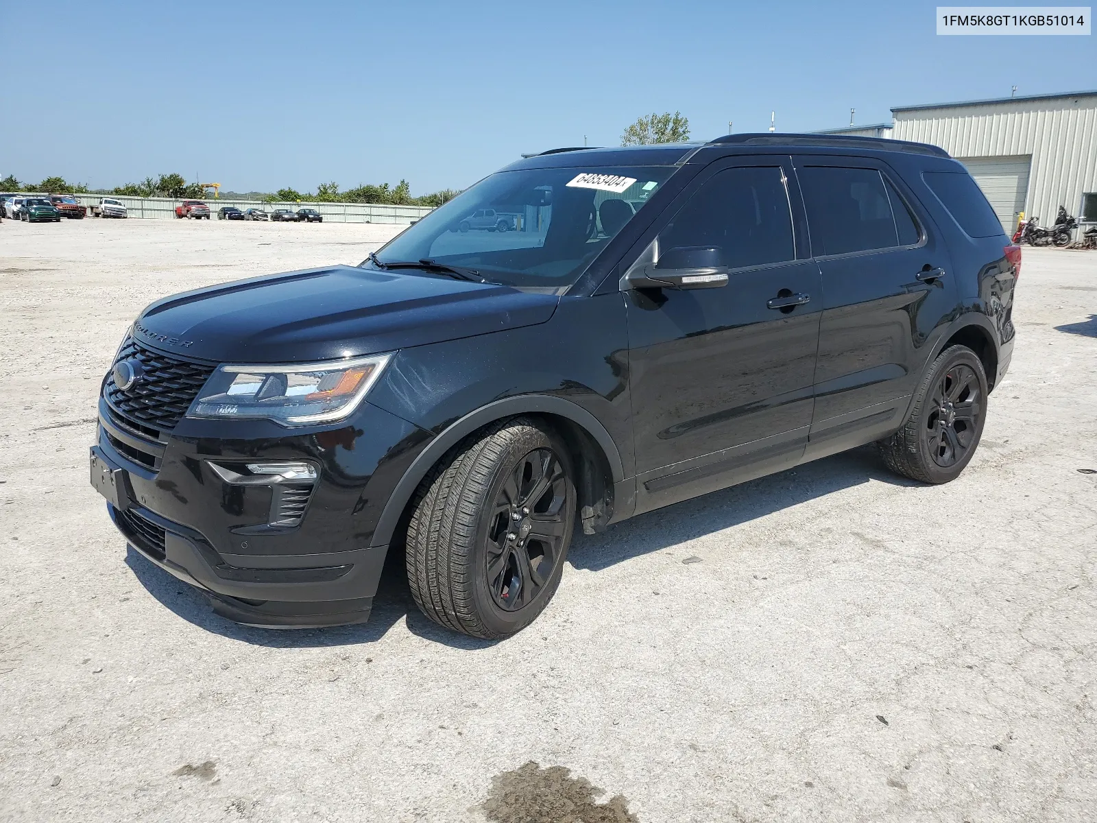 2019 Ford Explorer Sport VIN: 1FM5K8GT1KGB51014 Lot: 64853404