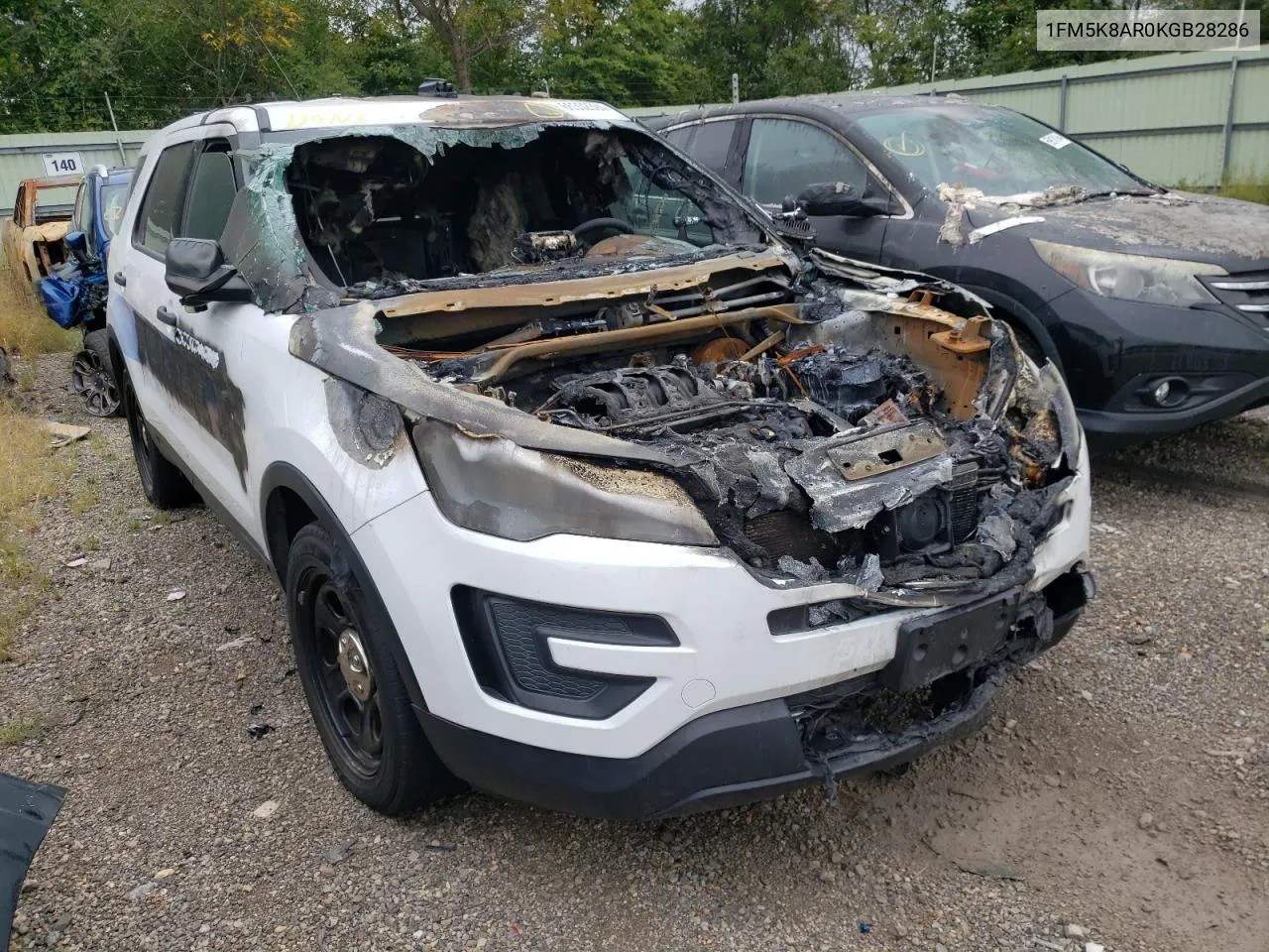 1FM5K8AR0KGB28286 2019 Ford Explorer Police Interceptor