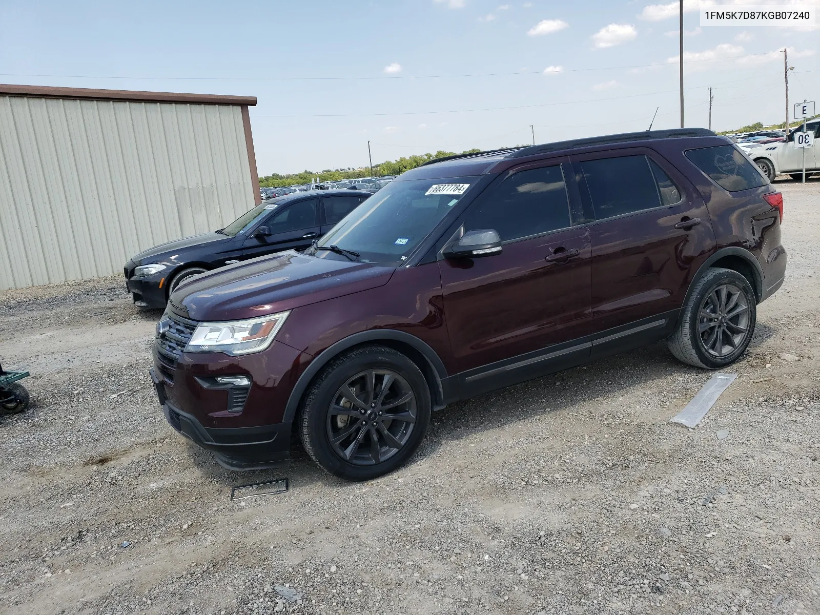 2019 Ford Explorer Xlt VIN: 1FM5K7D87KGB07240 Lot: 66377784