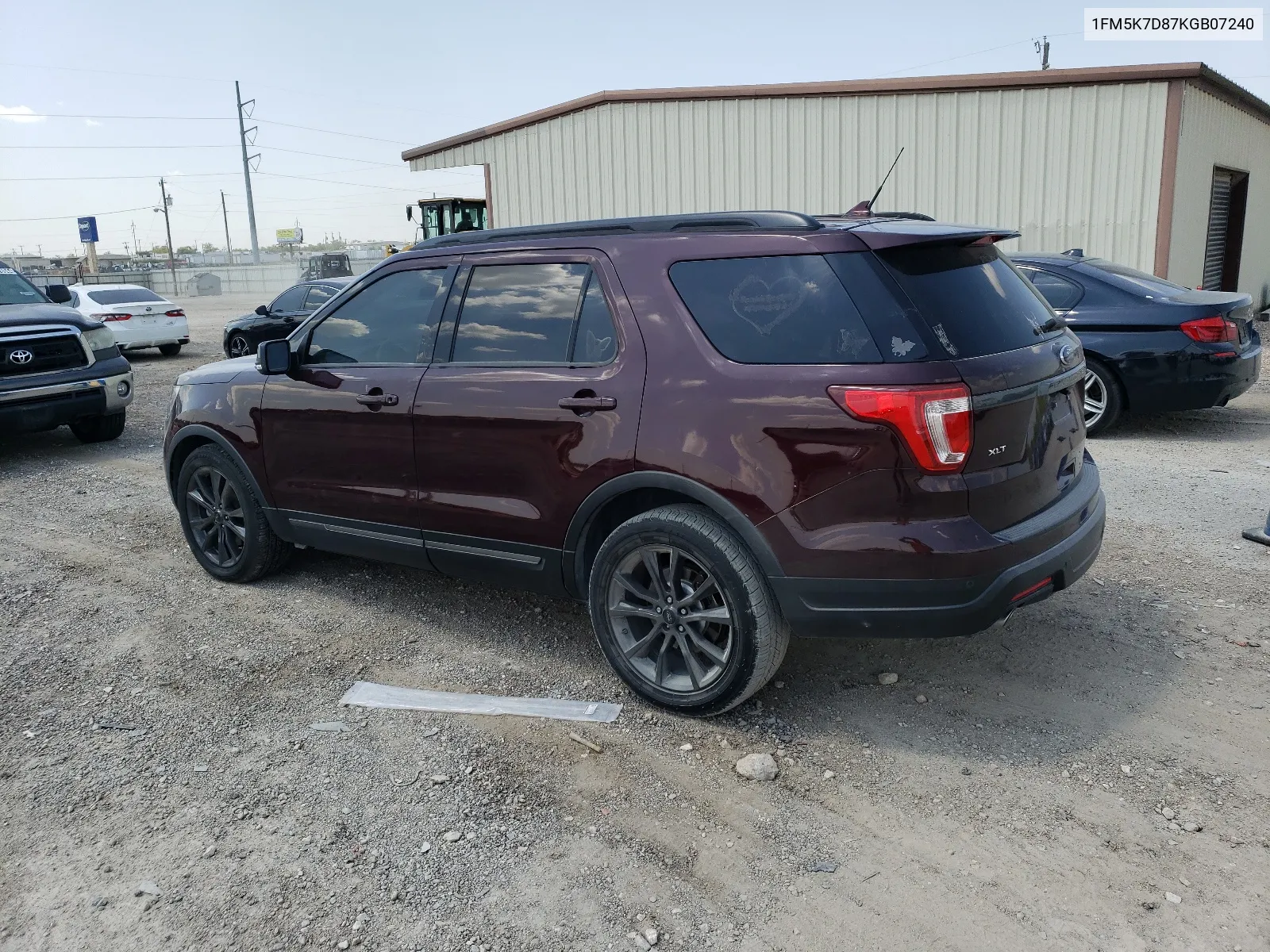 1FM5K7D87KGB07240 2019 Ford Explorer Xlt