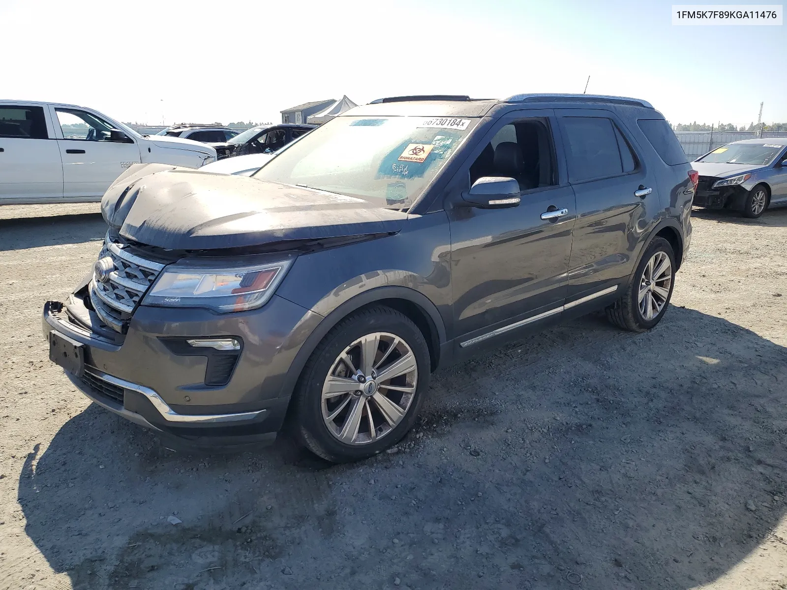 1FM5K7F89KGA11476 2019 Ford Explorer Limited