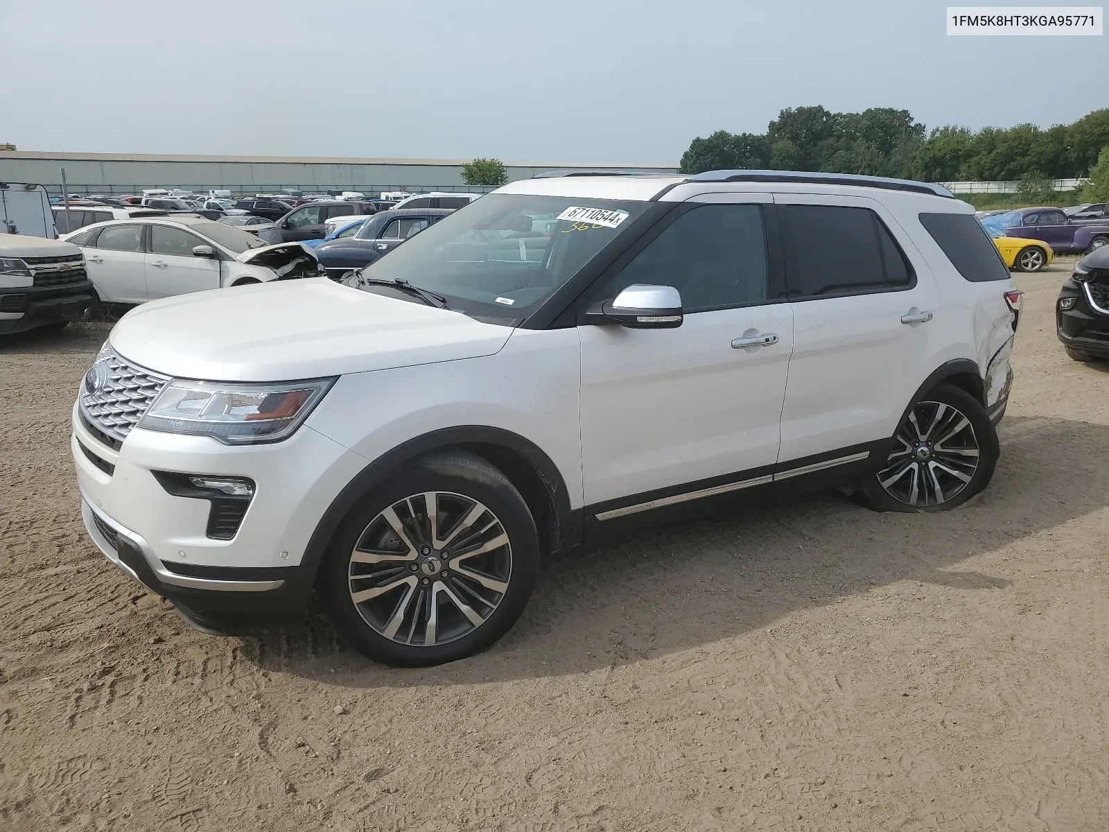 2019 Ford Explorer Platinum VIN: 1FM5K8HT3KGA95771 Lot: 67110544