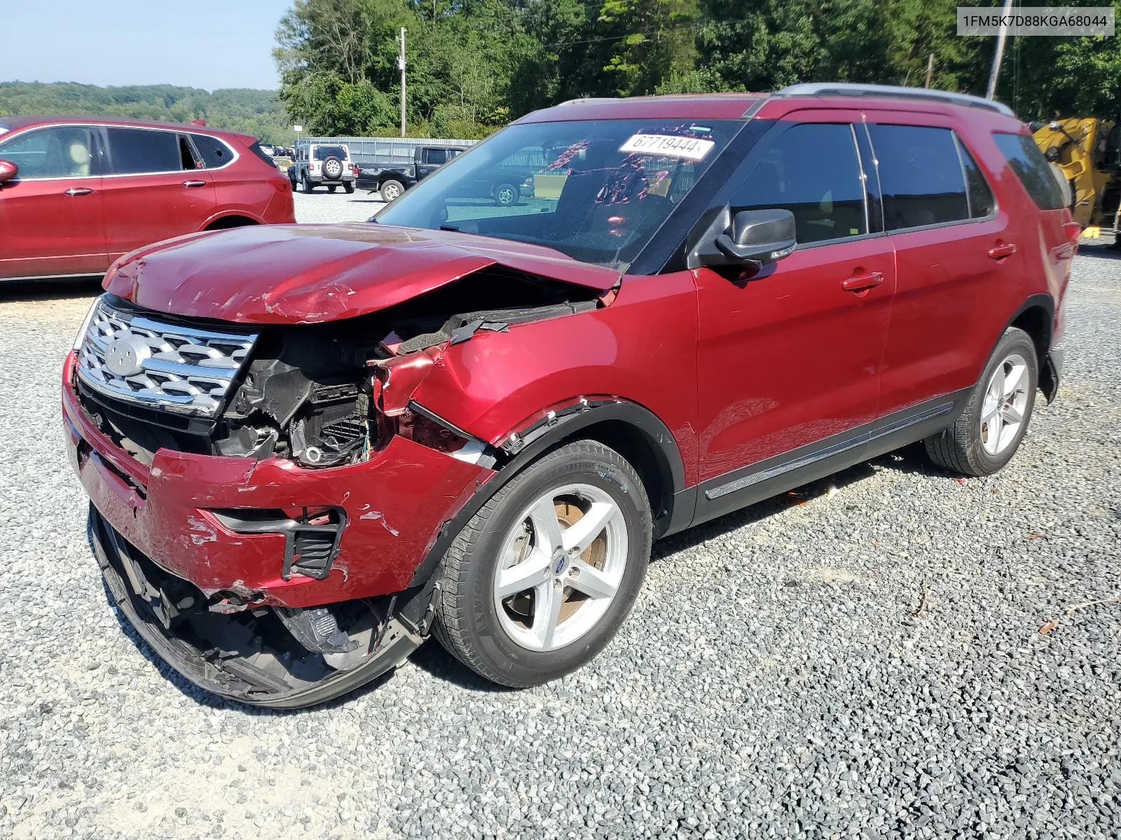 2019 Ford Explorer Xlt VIN: 1FM5K7D88KGA68044 Lot: 67719444