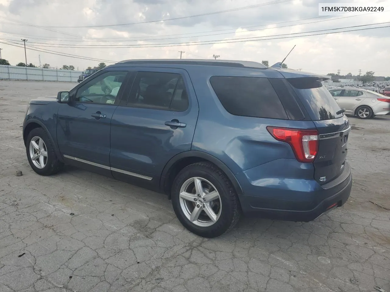 2019 Ford Explorer Xlt VIN: 1FM5K7D83KGA92249 Lot: 68293624