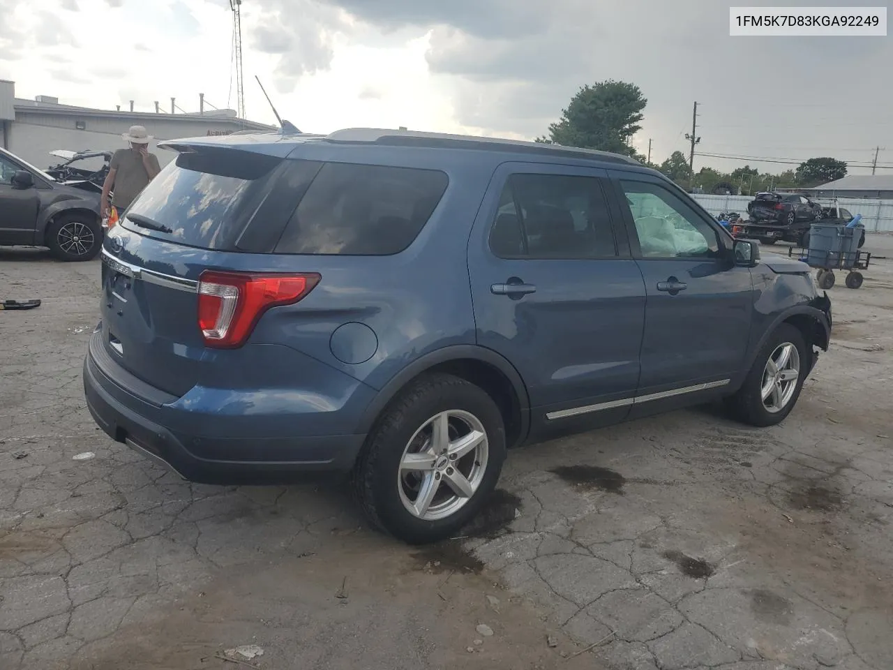 2019 Ford Explorer Xlt VIN: 1FM5K7D83KGA92249 Lot: 68293624